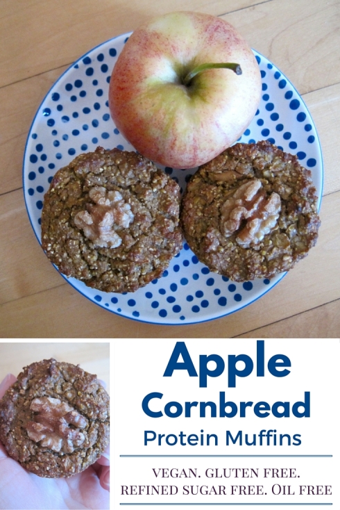 Apple Cornmeal Protein Muffins | xtinaluvspink.wordpress.com